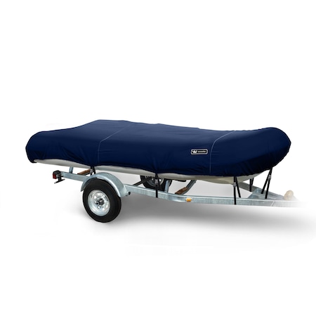 Eevelle Boat Cover INFLATABLE, Outboard Fits 12ft 6in L up to 70in W Navy WSINF1270B-NVY